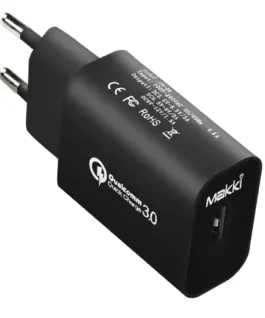 Makki зарядно за стена Fast Charger QC3.0 18W - MAKKI-QC18W-BK