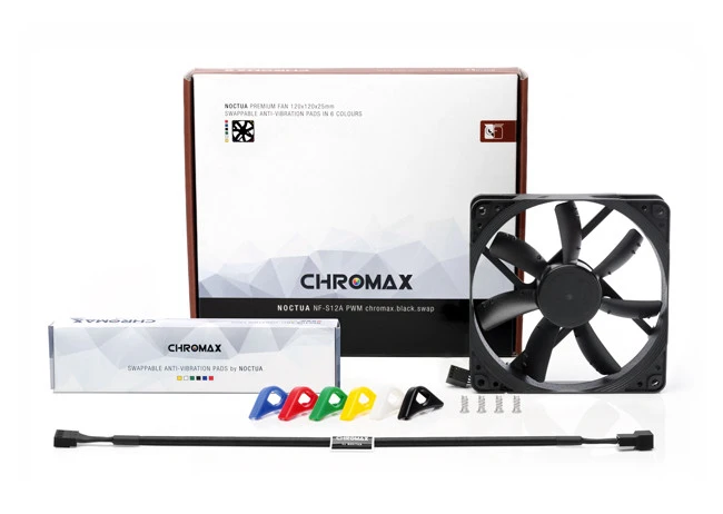 Noctua вентилатор Fan 120mm NF-S12A PWM Chromax.black.swap - Image 3