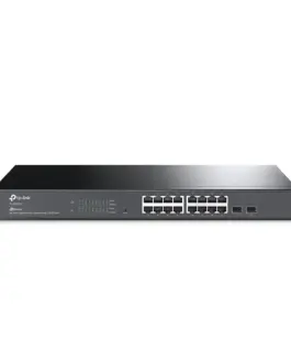 Alternative view от 16-портов гигабитен управляем комутатор TP-Link JetStream TL-SG2218 с 2 SFP слота