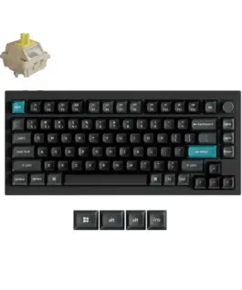 Безжична механичка клавиатура Keychron Q1 Ultra 8K Black - Silk POM Switch
