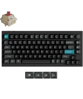 Безжична механичка клавиатура Keychron Q1 Ultra 8K Black - Silk POM Switch