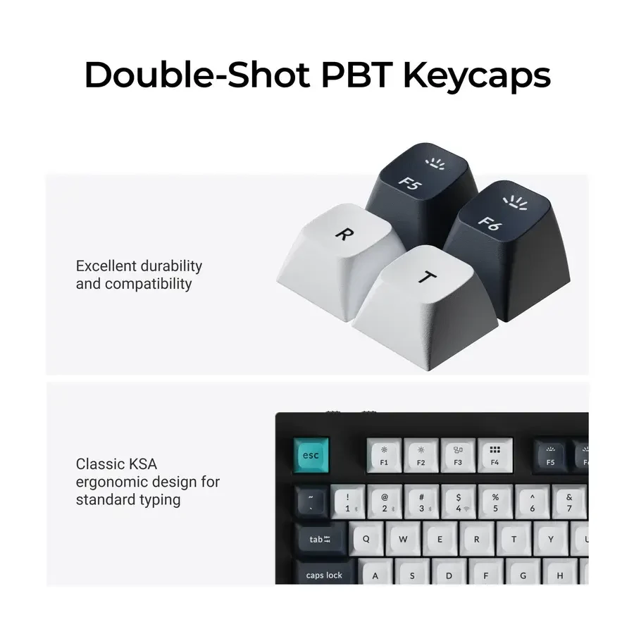Механична клавиатура Keychron Q5 Max QMK Carbon Black - Gateron Jupiter Brown - Image 4