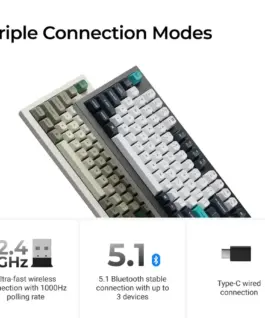 Alternative view от Механична клавиатура Keychron Q5 Max QMK Carbon Black - Gateron Jupiter Brown