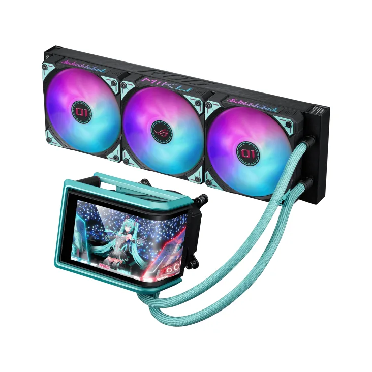 Охладител за процесор ASUS ROG RYUO IV 360 ARGB Hatsune Miku Edition - Image 3