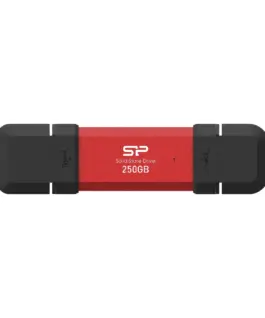 Външен SSD диск Silicon Power DS72 Red - 250GB