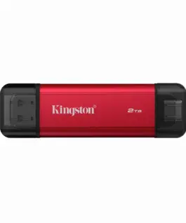 Флаш памет Kingston Dual USB-A/C Portable SSD 2TB - Black/Red