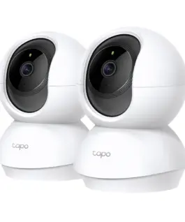 Домашна охранителна WiFi камера TP-Link Tapo C200P2 Pan/Tilt - 2 Броя