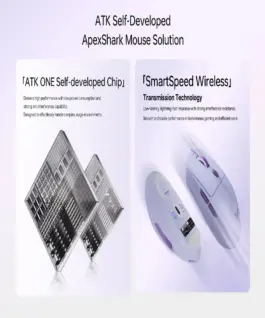 VXE професионална геймърска мишка Wireless Gaming Mouse Dragonfly V3 PRO - Huano Blue Glow V2, White - Image 4
