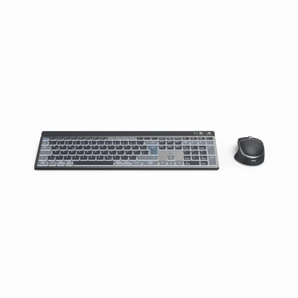 HAMA Комплект безжична клавиатура-мишка "WKM-750", Bluetooth and 2.4Ghz, кирилизирана - Image 2