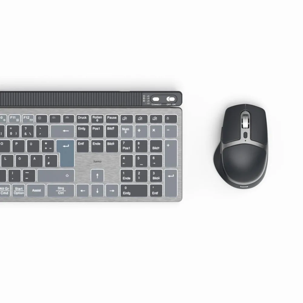HAMA Комплект безжична клавиатура-мишка "WKM-750", Bluetooth and 2.4Ghz, кирилизирана - Image 5