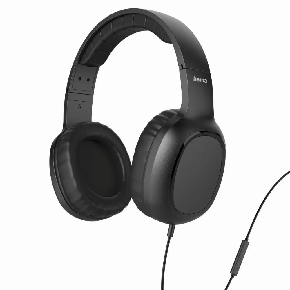 HAMA Слушалки с микрофон "Fun II" On-Ear 3.5 мм жак Черни