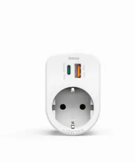 Alternative view от HAMA 3-мултипортов контакт, 1 x USB-C PD, 1 x USB-A, 1 x Шуко контакт, 30W PD