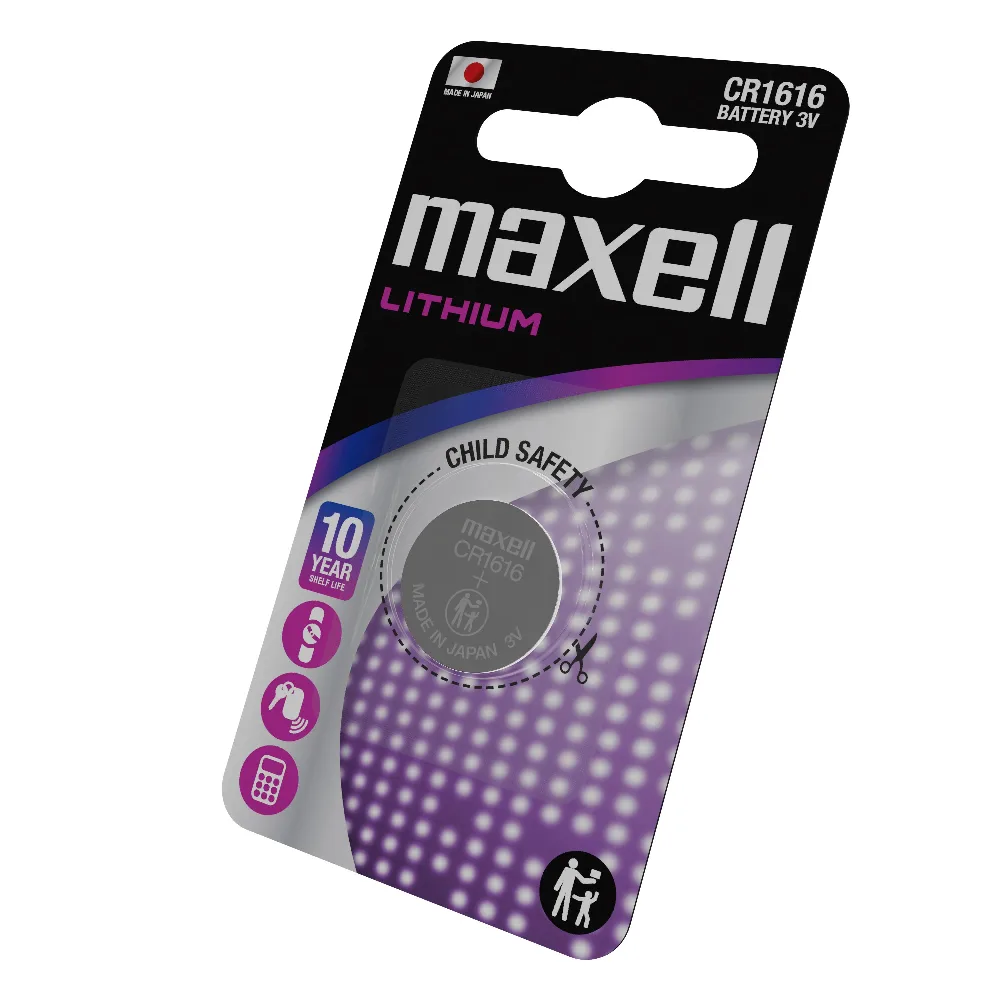 Бутонна литиева батерия MAXELL CR1616 3V - Image 3