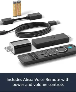 Мултимедиен плеър AMAZON Fire TV Stick 4K Gen2, Wi-Fi 6, Alexa Voice Remote, Черен