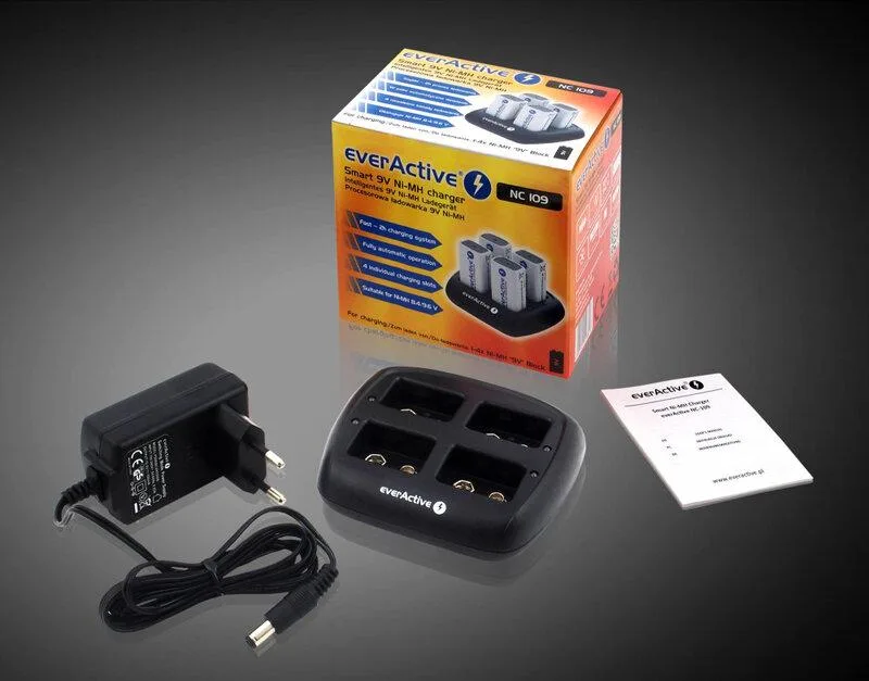 Зарядно устройство EVERACTIVE NC109 за NIMH батерии 7.2V/8.4V R22 4