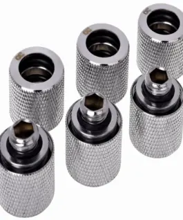 Комплект фитинги Alphacool HT 16mm - G1/4 90° Хром 6-pack