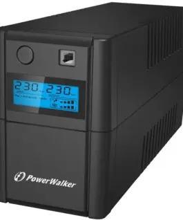 PowerWalker UPS LINE-INTERACTIVE 850VA 4x IEC RJ11 IN/OUT USB LCD