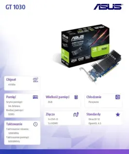 Asus видео карта GeForce GT 1030 2GB GDDR5 64BIT HDMI/DVI - Image 5