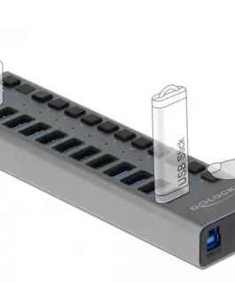 Alternative view от USB хъб Delock, 13 x USB-A, DELOCK-63738