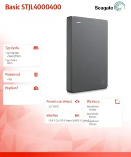 Seagate Basic 4TB 2,5 STJL4000400 сив - Image 2