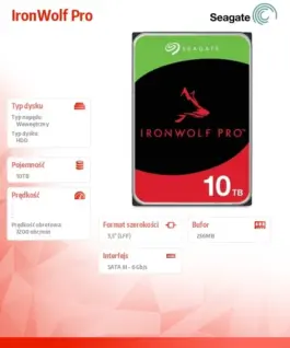 Alternative view от Seagate Drive IronWolfPro 10TB 3.5 256MB ST10000NT001