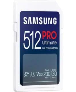 Alternative view от Карта памет Samsung 512GB PRO Ultimate SD Card Full-Size SDXC UHS-I , U3, V30