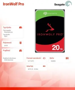 Seagate IronWolf Pro drive 20TB 3,5 SATA ST20000NT001 - Image 4