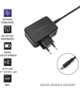 Qoltec Power адаптер for Лаптоп Dell | 45W | 19.5V | 2.31A | 4.5 * 3.0 + pin - Image 3