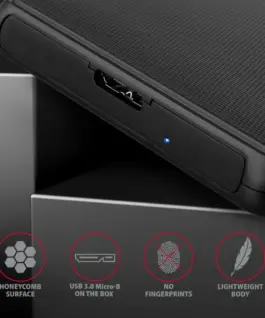 AXAGON EE25-SL external housing, plastic, screwless, 3.2 gen1 SATA 6G 2.5, черен - Image 5