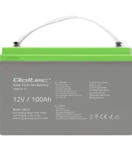 Qoltec Deep Cycle gel battery 12V, 100Ah - Image 5