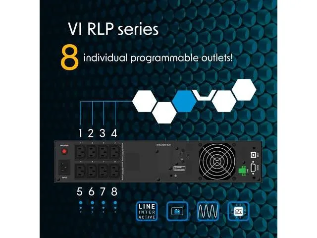 PowerWalker UPS Line-interactive 3000VA 8xIEC C13 USB-B EPO LCD 2U - Image 5