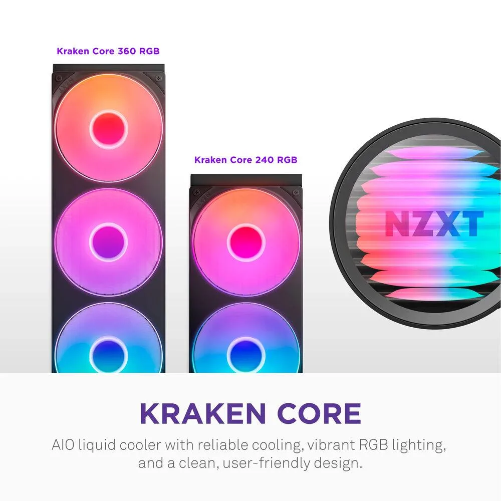 Охладител за процесор NZXT Kraken Core 240 RGB - Image 2