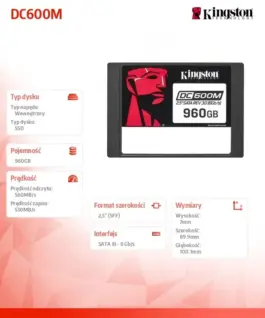 Kingston SSD drive DC600M 960GB - Image 5