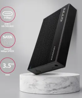 Alternative view от AXAGON EE35-GTR ext box USB3.2 Gen1 3.5 HDD SATA