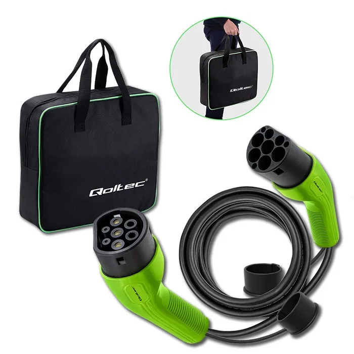 Qoltec EV кабел type2 for car charging 400V 11kW 16A - Image 2