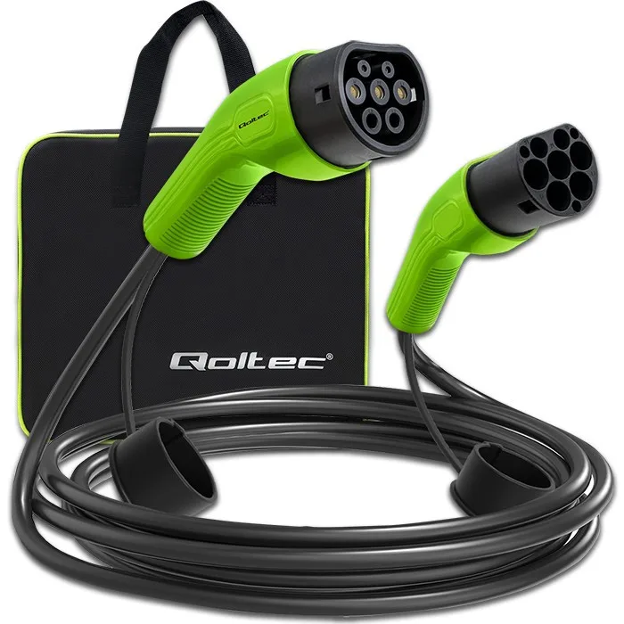 Qoltec EV кабел type2 for car charging 400V 11kW 16A - Image 5