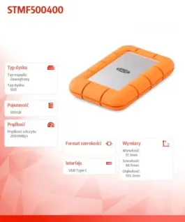 Alternative view от LaCie Mini Rugged 500GB USB 3.2 STMF500400 SSD