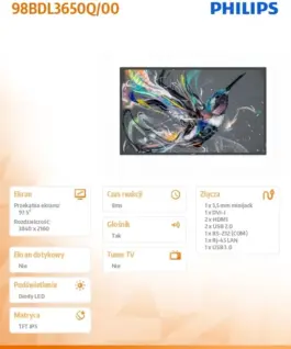 Alternative view от Philips Philips 98BDL3650Q Public Display