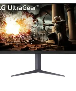 LG Electronics Monitor 32 inch 32GS75Q-B QHD UltraGear 180Hz 1ms 400 dc DP HDMI Pivot HAS