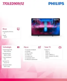 Philips TV 77 inches OLED 77OLED909/12