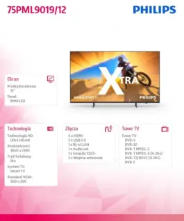 Philips TV 75 inches MINI LED 75PML9019/12