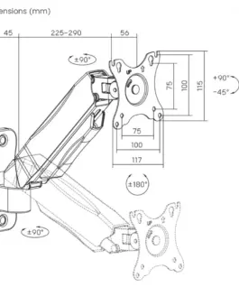 Maclean Wall монитор mount 9kg MC-979 - Image 4