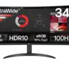 LG Electronics Monitor 34WR50QK-B 34 inches VA