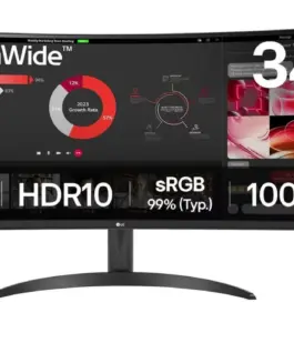 LG Electronics Monitor 34WR50QK-B 34 inches VA