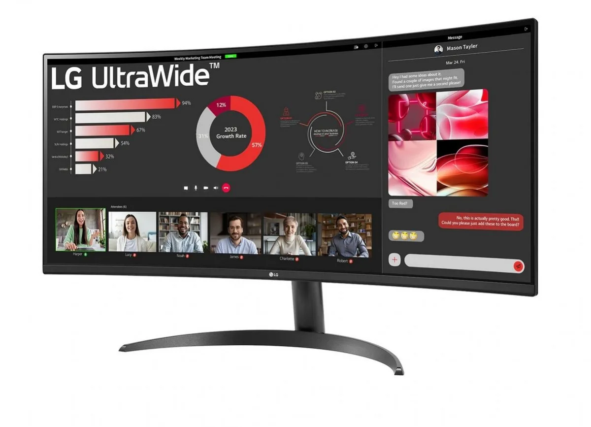 LG Electronics Monitor 34WR50QK-B 34 inches VA - Image 3