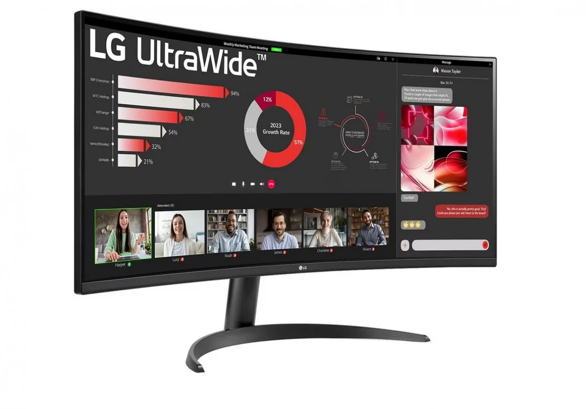 LG Electronics Monitor 34WR50QK-B 34 inches VA - Image 4