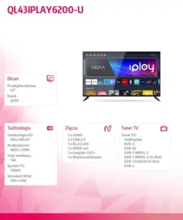 Alternative view от Allview TV QLED 43 inch QL43IPLAY6200-U