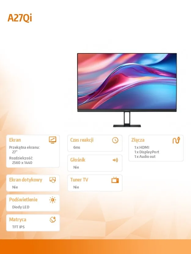 XIAOMI Monitor 2K A27Qi - Image 2