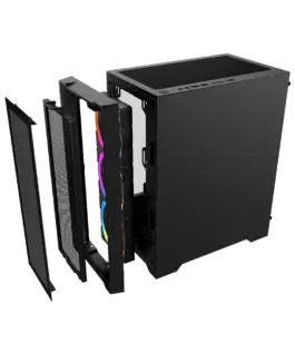 1stPlayer кутия Case mATX - TRILOBITE T4 Mesh Black - Image 5