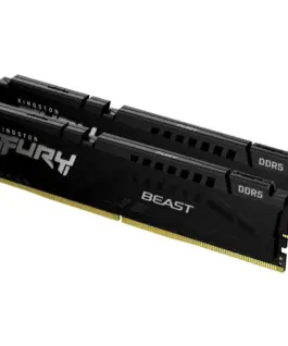 Памет за компютър Kingston FURY Beast Black 16GB(2x8GB) DDR5 5200MHz CL40 Intel XMP -